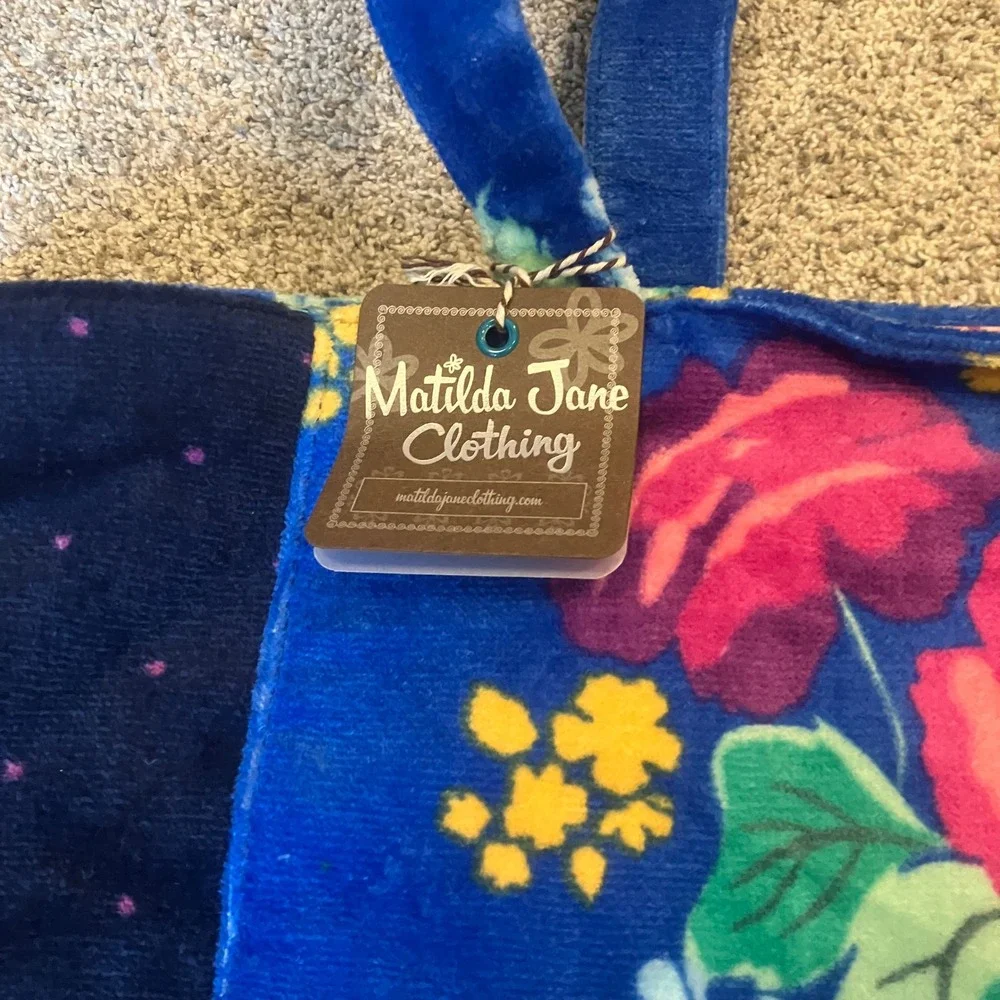 Matilda Jane Sweet Sunshine Rose Round Beach Towel and Matching Tote Bag 60